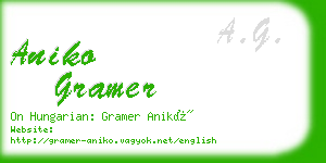 aniko gramer business card